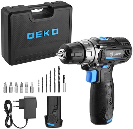 фото: Дрель-шуруповерт Deko DKCD12V PRO 2х1.5Ач