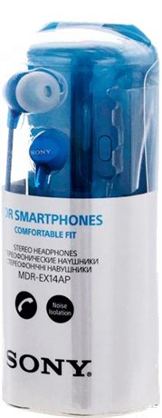 фото: Наушники Sony MDR-EX14AP синий