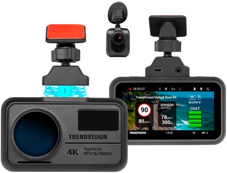 фото: Видеорегистратор Trendvision Hybrid Signature Real 4K 2CH GPS ГЛОНАСС