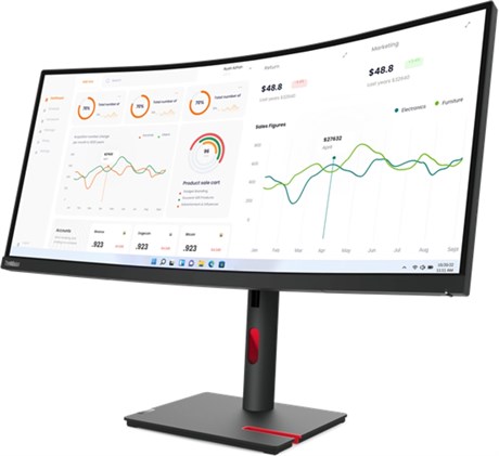 фото: Монитор Lenovo ThinkVision T34w-30