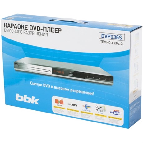 фото: DVD-плеер BBK DVP036S темно-серый