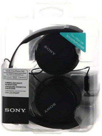фото: Наушники Sony MDR-ZX310AP черный