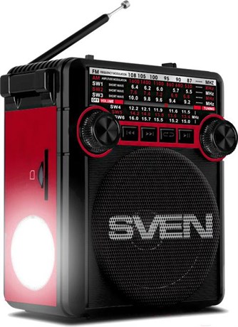 фото: Радиоприемник SVEN SRP-355 красный