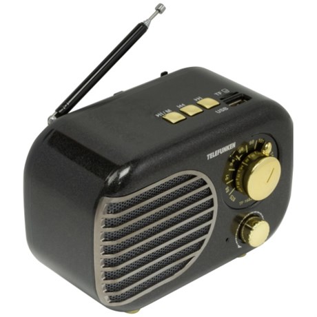 фото: Радиоприемник Telefunken TF-1682UB черный с золотым