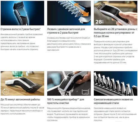фото: Машинка для стрижки волос Philips HC5610