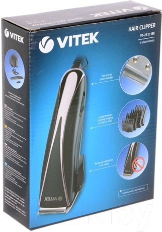 фото: Машинка для стрижки волос Vitek VT-2511 BK