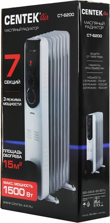 фото: Масляный радиатор Centek CT-6200 белый