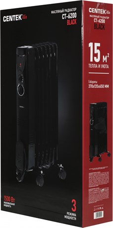 фото: Масляный радиатор Centek CT-6200 черный