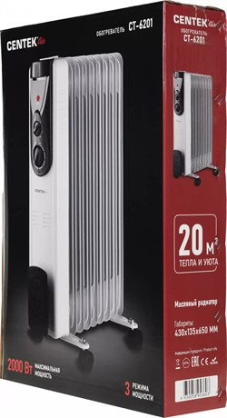 фото: Масляный радиатор Centek CT-6201 белый