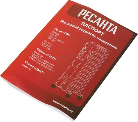 фото: Масляный радиатор Ресанта ОМ-12НВ