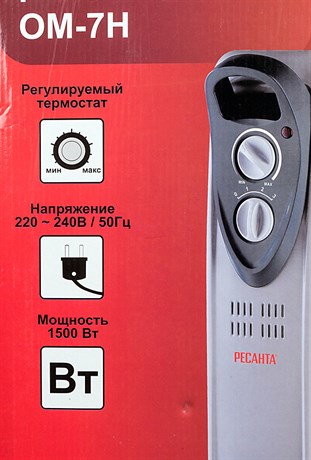 фото: Масляный радиатор Ресанта ОМ-7Н