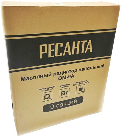 фото: Масляный радиатор Ресанта ОМ-9А
