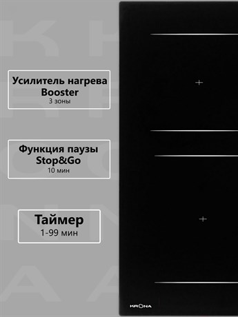 фото: Варочная панель Krona REMO 45 BL