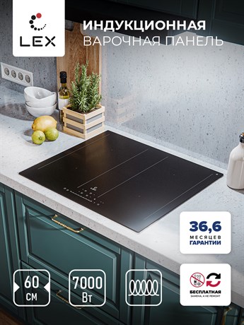 фото: Варочная панель LEX EVI 641B BL
