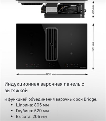 фото: Варочная панель Maunfeld AVSI804SBH