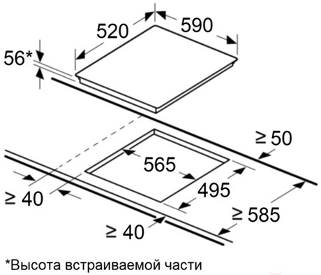 фото: Варочная панель Maunfeld CVI594SF2BG