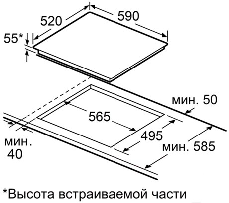 фото: Варочная панель Maunfeld CVI594STBK