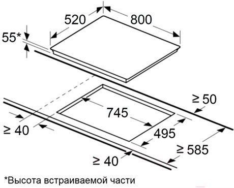 фото: Варочная панель Maunfeld CVI804SFDGR