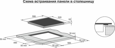 фото: Варочная панель ДАРИНА 4P E329 B