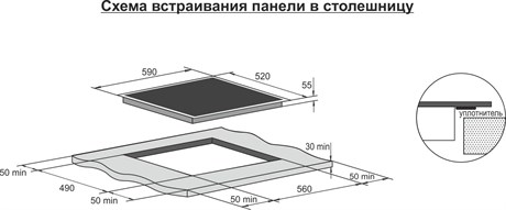 фото: Варочная панель ДАРИНА PL EI313 B