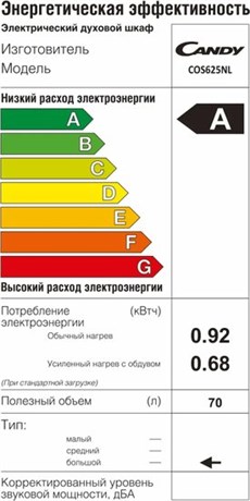 фото: Духовой шкаф Candy COS625NL