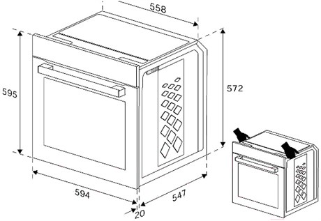 фото: Духовой шкаф Indesit IFE 3644 WH