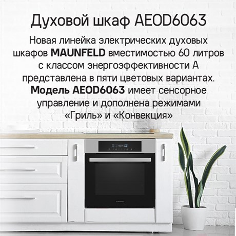 фото: Духовой шкаф Maunfeld AEOD6063W