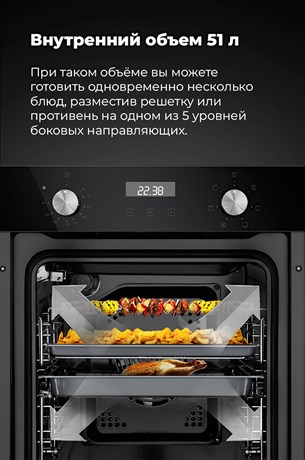 фото: Духовой шкаф Maunfeld EOEM516B