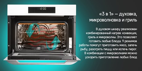 фото: Духовой шкаф Maunfeld XCMO4414GW
