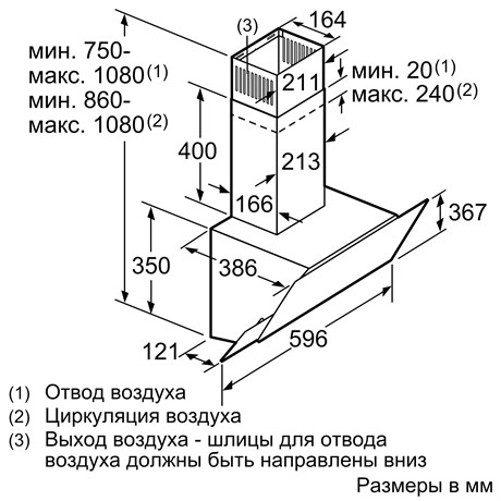 фото: Кухонная вытяжка Bosch DWK65AD60R