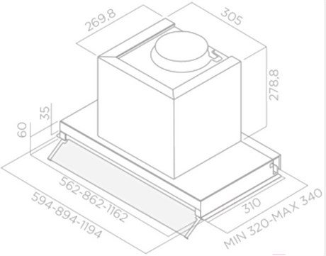 фото: Кухонная вытяжка ELICA Boxin LX/BL MAT/A/60
