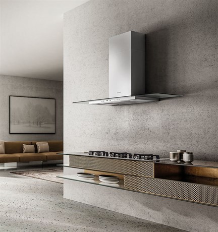 фото: Кухонная вытяжка ELICA Flat GLASS IX/A/90