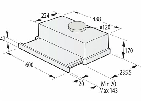 фото: Кухонная вытяжка Gorenje TH606E4B