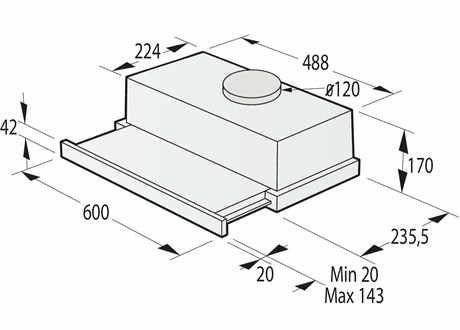 фото: Кухонная вытяжка Gorenje TH606E4X
