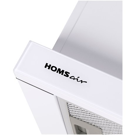 фото: Кухонная вытяжка Homsair Flat 60 Glass белый
