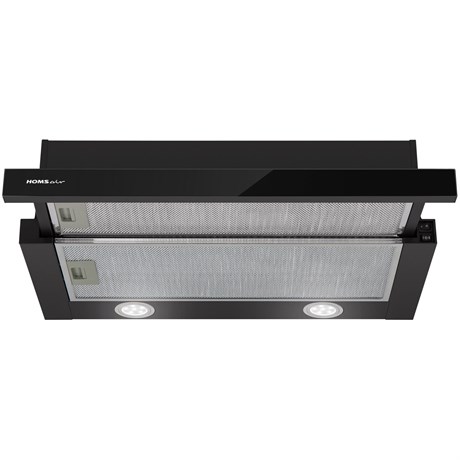 фото: Кухонная вытяжка Homsair Flat 60 Glass черный