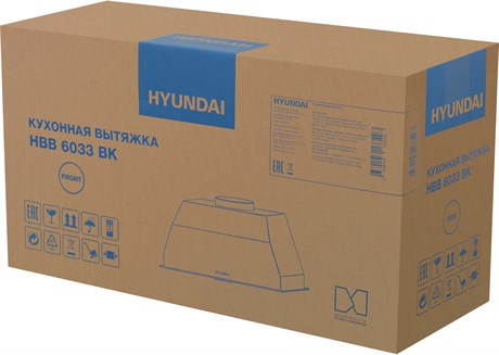 фото: Кухонная вытяжка Hyundai HBB 6033 BK