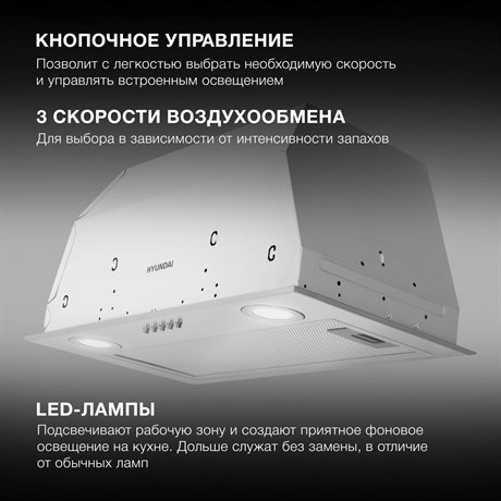 фото: Кухонная вытяжка Hyundai HBB 6033 IX