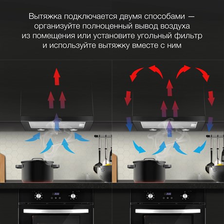 фото: Кухонная вытяжка Hyundai HBH 6232 BK