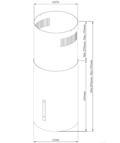 фото: Кухонная вытяжка Korting KHA 39970 N Cylinder