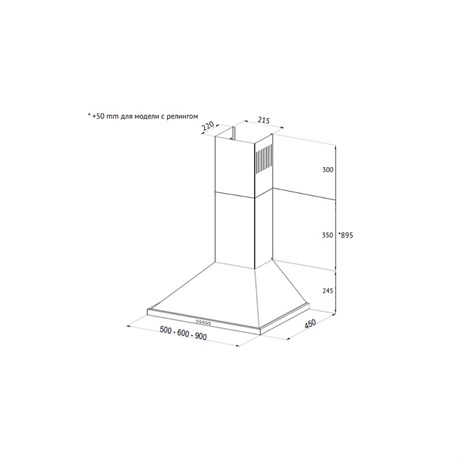 фото: Кухонная вытяжка Korting KHC 6750 RSI