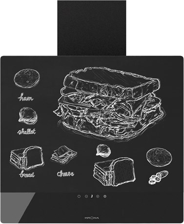 фото: Кухонная вытяжка Krona Domenika 600 black S