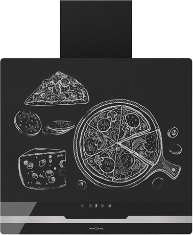 фото: Кухонная вытяжка Krona Domenika 600 black/inox S