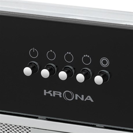 фото: Кухонная вытяжка Krona Elisa 600 glass black PB