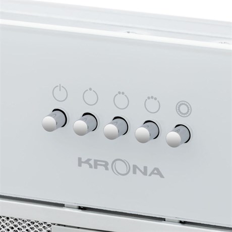 фото: Кухонная вытяжка Krona Kate 600 glass white PB K