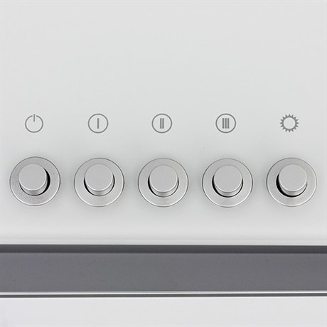фото: Кухонная вытяжка Krona KIRSA 600 white/white glass sensor