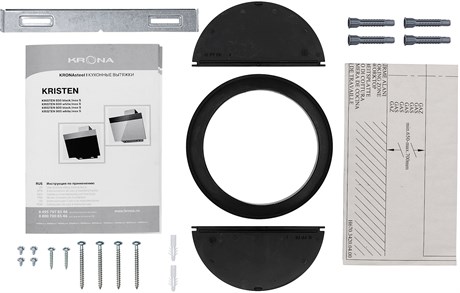 фото: Кухонная вытяжка Krona Kristen 600 black/inox S