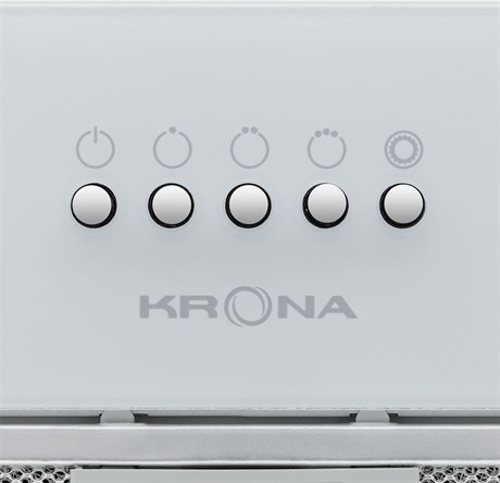 фото: Кухонная вытяжка Krona LUISA 600 GLASS white PB