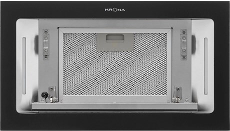 фото: Кухонная вытяжка Krona Selina 600 glass black S