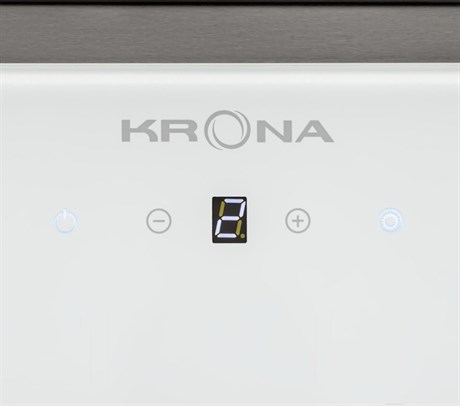 фото: Кухонная вытяжка Krona Selina 600 glass white S